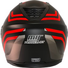 Mts M-966 WX20 Red Çene Açılır Motosiklet Kaskı