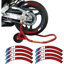 Gogo Premium M Power Kırmızı 3D Lastik Yanak Yazısı