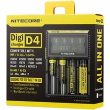 Digi D4 LCD 18650 Pil Şarj Aleti / Li-Ion Life Ni