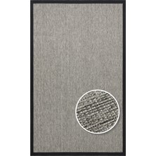 Eko Halı Ventura Vnt 2705 Grey Brd Black Hav Vermeyen Kolay Temizlenebilir Bordürlü Sisal Halı