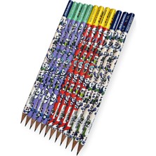 Cmk Desenli Kurşun Kalem Panda 2b 12 Adet