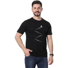 Regular Fit Bisiklet Yaka %100 Pamuk Basic Düz Kısa Kollu Tişört Bisiklet Baskılı