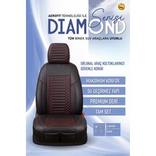 Ford Ranger (2022-2024) Uyumlu Tam Set Oto Koltuk Kılıfı Dıamond Serisi .4