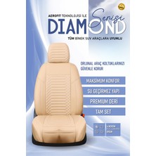 Hyundai Getz (2004-2011) Uyumlu Tam Set Oto Koltuk Kılıfı Dıamond Serisi .7