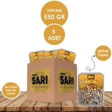 Ultra Lüks Karışık Kuruyemiş 110 gr x 5 Adet Şeffaf Tabak