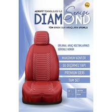 Opel Astra J Kasa (2011-2018) Uyumlu Tam Set Oto Koltuk Kılıfı Dıamond Serisi .3