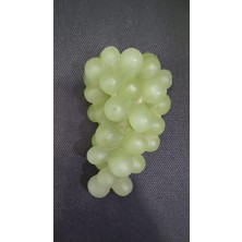 11X7X3CM Mumdan Yapay Yeşil Üzüm Fitilsiz Dekoratif Ev Dekorasyon Kaliteli Gerçekçi Biblo 1 Adet