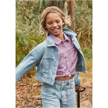 Mayoral Yazlık Kız Çocuk Denim Ceket - Mavi