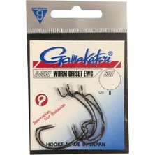 Gamakatsu worm offset ewg no:4 olta ığnesi 6adet