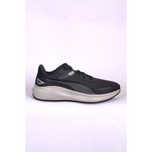 Puma 379437-22 Skyrocket Lite Fileli Rahat Ortopedik Taban Beyaz Topuk Desenli Esnek Hafif Gri Günlük Erkek Spor Ayakkabı