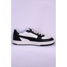 Puma 395016 04 Puma Caven 2.0 Lux Bağcıklı Orapedik Düz Taban Siyah-Beyaz Erkek Günlük Spor Ayakkabı
