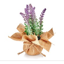 Yapay Çiçek Lavanta 16 cm  Ev Yaşam Dekorasyon Yılbaşı Süs Hasır Saksılı Hediyelik Dekor 1 Adet