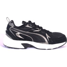 Puma 393489 01 Milenio Tech Suede Bağcıklı Ortapedik Taban Siyah Unisex Günlük Spor Ayakkabı