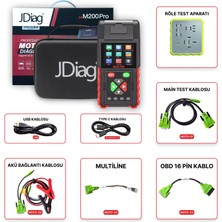 Jdiag M200 Pro Motosiklet Arıza Tespit Cihazı - 6 Kablolu Obd Versiyon