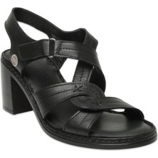 Mammamia D25ys-2505 Günlük Topuklu Krem Kadın Sandalet