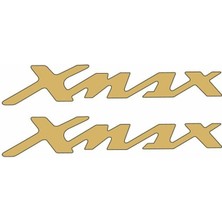 Yamaha Xmax Uyumlu Damla Yazı Gold 22X4 cm Sticker