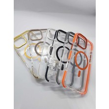 Yaren Apple iPhone 16 Hava Yastığı Zırhlı Kaymaz Şeffaf Kılıf Magsafe Şarj Uyumlu