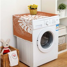 Tropikal Desenli Çamaşır Makinası Örtüsü 70X100