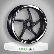 Tvs Wego 110 2012 - 2022 Uyumlu Beyaz 1 Set Jant Şeridi