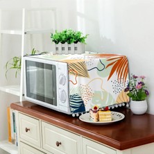 Geometrik Desenli Mikrodalga Fırın Örtüsü 30X80