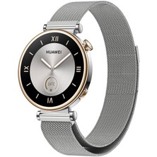 Uzaklarda Arama Huawei Gt4 18MM Uyumlu Krd-01 Metal Kordon  - Gümüş