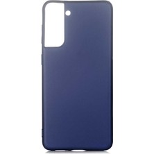 Uzaklarda Arama  Samsung Galaxy S21 Plus Kılıf Uzrm Premier Silikon Kapak-Lacivert