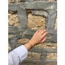 Boncuk Üçlü Çelik Bileklik