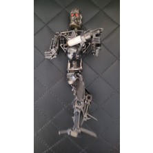 Klasik Terminatör Demir Sanat Somun Cıvata Kafatas 19X8X10CM Figür Heykel Süs Zarif 1 Adet