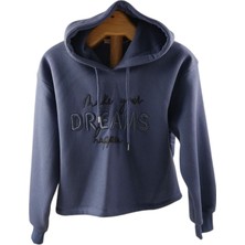 Kapşonlu Mor Sweat