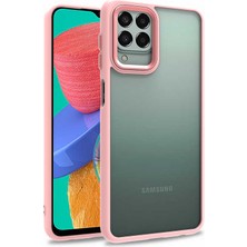 Uzaklarda Arama  Samsung Galaxy M33 Kılıf Uzrm Flora Kapak-Rose Gold