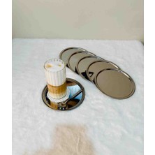 Maglor 16 cm Gümüş Paslanmaz Çelik 6'lı Pasta Tabağı