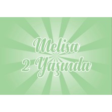 Turuncu Doğum Günü Afişi 35X50 cm