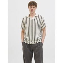 Jprbluharry Ss Splıt Neck Polo Açık Bej