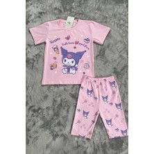 Baskılı Kaprili Kız Çocuk Takım