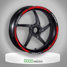 Reflektör Kırmızı Iı Yamaha Nmax Uyumlu 1 Set Jant Şeridi