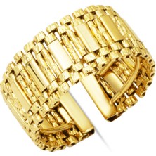 Kleopatra Kalemli 14 Ayar Altın Yüzük