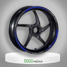 Reflektör Mavi Yamaha Mt-07 Uyumlu 1 Set Jant Şeridi