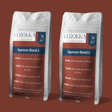 Verokka Espresso Blend 2 Dengeli Içim Kahve 500G (2X250G Avantajlı Ikili Paket)