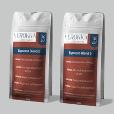 Verokka Espresso Blend 2 Dengeli Içim Kahve 500G (2X250G Avantajlı Ikili Paket)