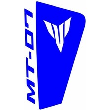 Yamaha MT07 2014 - 2017 Uyumlu Mavi Siperlik Sticker Set