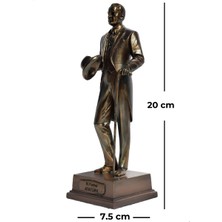 Biblosam Şapkalı Atatürk Heykeli Biblo - Orta Boy (20 cm)