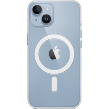 I Phone 14 Magsafe Özellikli Şeffaf Renk Koruyucu Kılıf