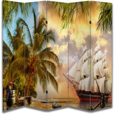 Doğa Temalı Özel Tasarım Paravan Room Divider 180 x 200 cm