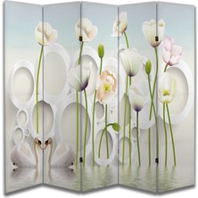 Doğa Temalı Özel Tasarım Paravan Room Divider 180 x 200 cm