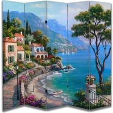 Manzara Temalı Özel Tasarım Paravan Room Divider 180 x 200 cm