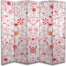 Aşk Temalı Özel Tasarım Paravan Room Divider 180 x 200 cm