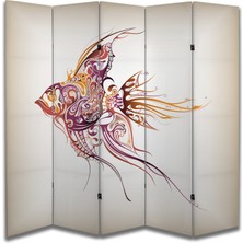 Doğa Temalı Özel Tasarım Paravan Room Divider 180 x 200 cm