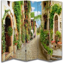 Manzara Temalı Özel Tasarım Paravan Room Divider 180 x 200 cm