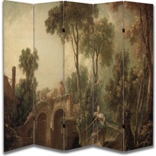 Doğa Temalı Özel Tasarım Paravan Room Divider 180 x 200 cm