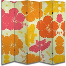 Doğa Temalı Özel Tasarım Paravan Room Divider 180 x 200 cm